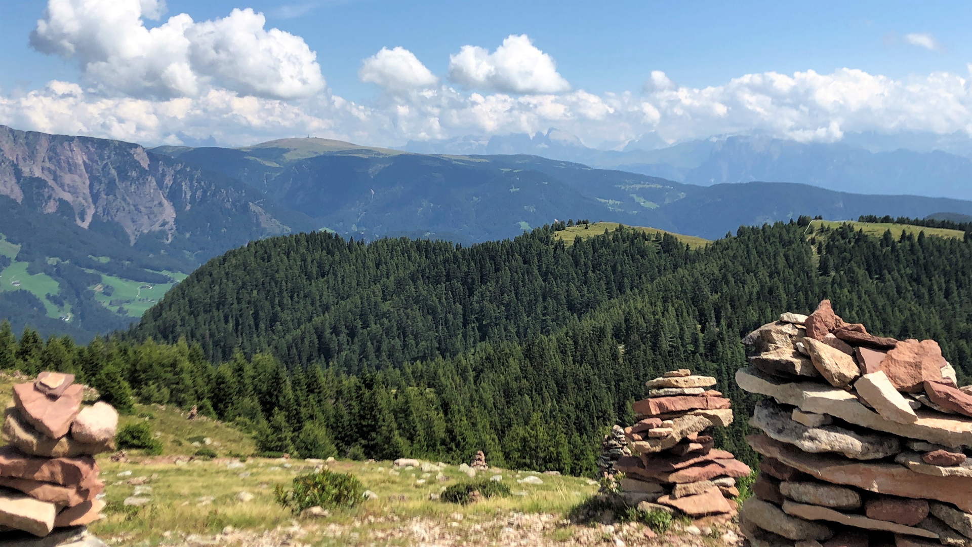 Blich auf Ritten und Schlern